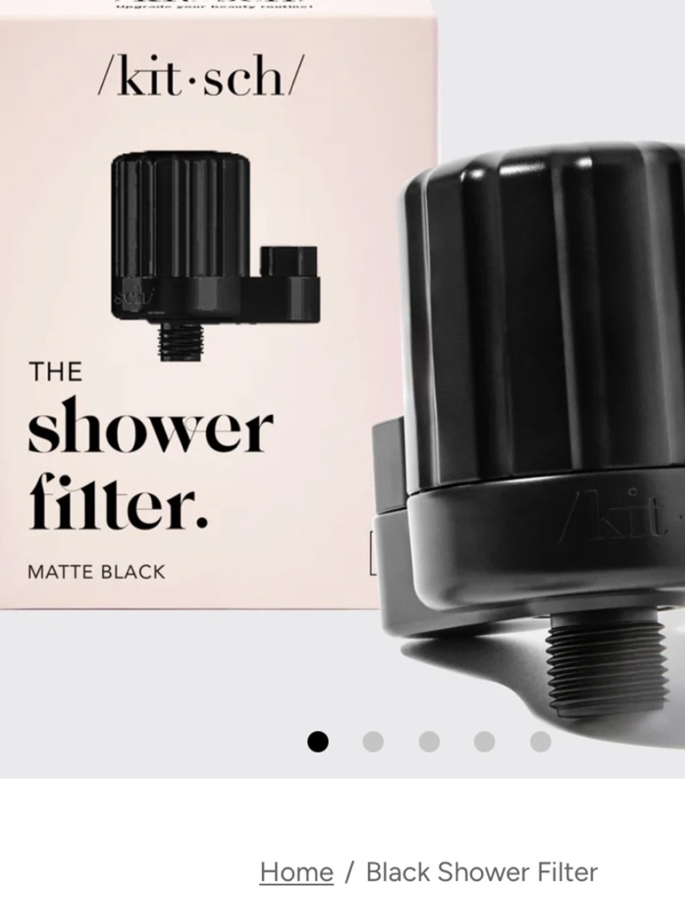 Kitsch Shower Filter in Terracotta Tone